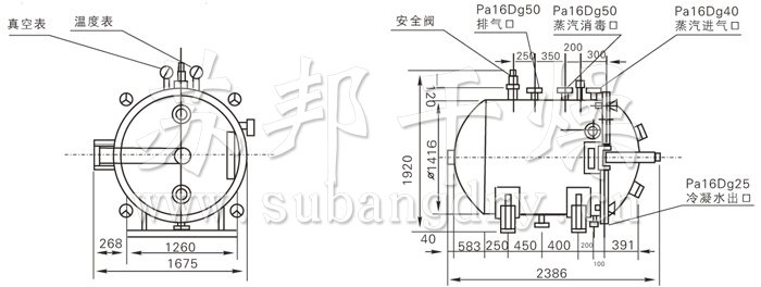圓形靜態(tài)真空干燥機(jī)結(jié)構(gòu)示意圖 圓形靜態(tài)真空干燥機(jī)結(jié)構(gòu)示意圖